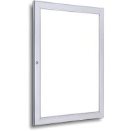 Cadre d'affichage verrouillable fond plastique dim. A4
