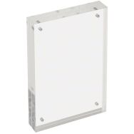 Cadre photo ou affichette magnétique transparent A6- Manutan