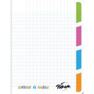 Cahier 4 en 1 polypro incolore 4 sections 17x22cm 70g