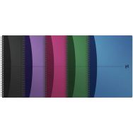 Cahier spiralé polypro Urban Mix 180p – Petit carreaux - Oxford