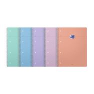 Cahier SmArt Oxford spirale perforé 230x297 - coloris pastel - Oxford