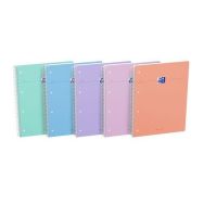 Cahier Smart Spirale 230x297 160p Ligné assorti Pastel
