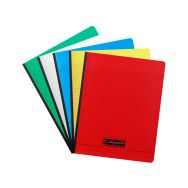 Cahier brochure 8000 polypro 17x22 cm Seyès assortis - Calligraphe
