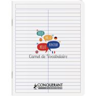 Cahier de vocabulaire 17x22 cm, 96 pages