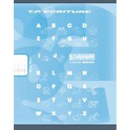 Cahier maternelle 17x22 cm 32 pages 90g 1 feuille double ligne 3mm, 1 feuille unie