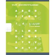 Cahier maternelle 17x22 cm 32 pages 90g 1 feuille lignée 4 mm, 1 feuille unie