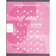 Cahier maternelle 17x22 cm 32 pages 90g 1 feuille unie, 1 feuille lignée 5mm