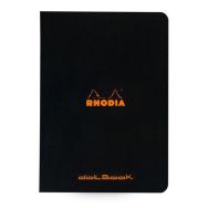 Cahier noir piqué réglure dot - Rhodia