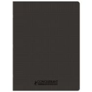 Cahier polypro 90g 48p seyes 24x32 cm noir