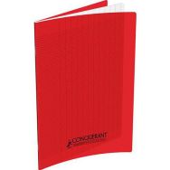 Cahier polypropylène 90g 60 pages seyes 17x22 cm  - rouge