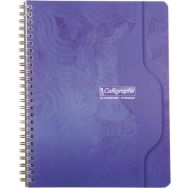 Cahier reliure hélicoïdale 17x22 cm 180 pages seyes 70g