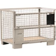 Caisse-palette Europool 2.0 - Grillagée - 1 côté rabattable