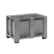 Caisse-palette gerbable - Parois pleines - Sur pieds