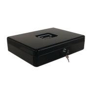 Caisse à monnaie Eco avec monnayeur - 9 cases - Noir