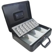 Caisse à monnaie fermeture à clé Noir