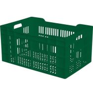 Caisse ajouré recyclé empilable et emboîtable - PEHD- 60 L