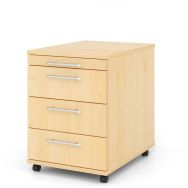 Caisson à 3 tiroirs à poignée plastique Basic - Hammerbacher