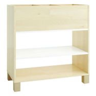 Caisson bacs à albums Confetti avec pieds - blanc