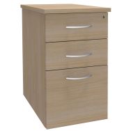 Caisson hauteur bureau Quatuor top profondeur 80 cm coloris chêne