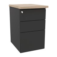 Caisson hauteur de bureau IDEA métal profondeur 60 cm