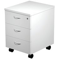 Caisson mobile 3 tiroirs monté Fast - Blanc