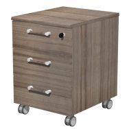 Caisson mobile Guido 3 Tiroirs Plats Noyer