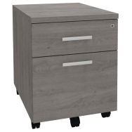 Caisson mobile Urbano 2 tiroirs dont 1 DS chêne gris