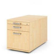Caisson mobile archives avec poignées chromées - P 80cm - Hammerbacher