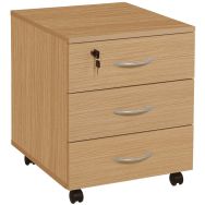 Caisson mobile bois 3 tiroirs Buronomic