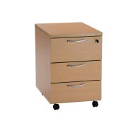 Caisson mobile bois 3 tiroirs Chêne fil