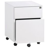 Caisson mobile métal Naxos 2 tiroirs coloris blanc