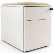 Caisson mobile reconditionné avec coussin - 2 tiroirs