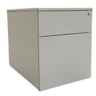 Caisson reconditionné mobile - 2 tiroirs - Gris
