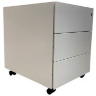 Caisson reconditionné mobile - 3 tiroirs - Blanc