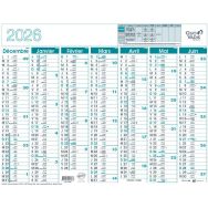 Calendrier banque fr - 43x33,5cm