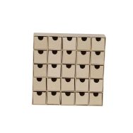 Calendrier de l'avent 5x25x25cm (Lot de 2)