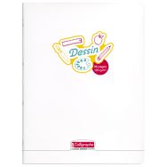 Calligraphe Dessin Cahier piqué incolore 24X32cm 96p uni 120g - Lot de 5
