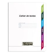 Calligraphe Textes piqué incolore 17x22 124p séyès 90g - Lot de 10