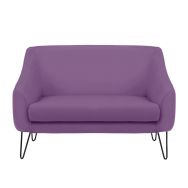 Canapé 2 places AYA pied Métal enduit PVC non feu M1 Pensée