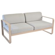 Canapé 2 places Bellevie coussins gris flanelle Fermob