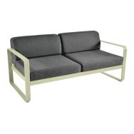Canapé 2 places Bellevie coussins gris graphite Fermob
