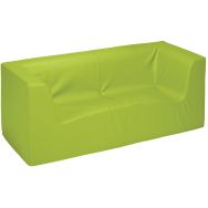 Canapé 2 places Diabolo Adulte tissu PVC coloris anis