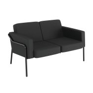 Canapé 2 places Medso classique taille L polypro. anthracite - Meet by Paperflow