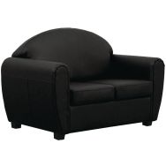 Canapé 2 places West enduit PVC non feu noir