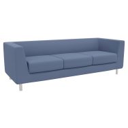 Canapé 3 places Florin tissu M1 bleu gris B01/020 - Manutan Expert