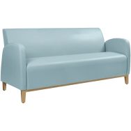 Canapé 3 places Marsan pied hêtre enduit PVC amande