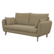 Canapé 3 places Moni tissu polyester ficelle