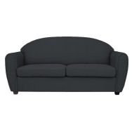 Canapé 3 places West tissu polyester chiné anthracite