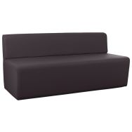 Canapé Leaf 3 places tissu simili cuir bronze