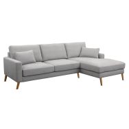 Canapé Stockolm polyester 2 places+méridienne MMP